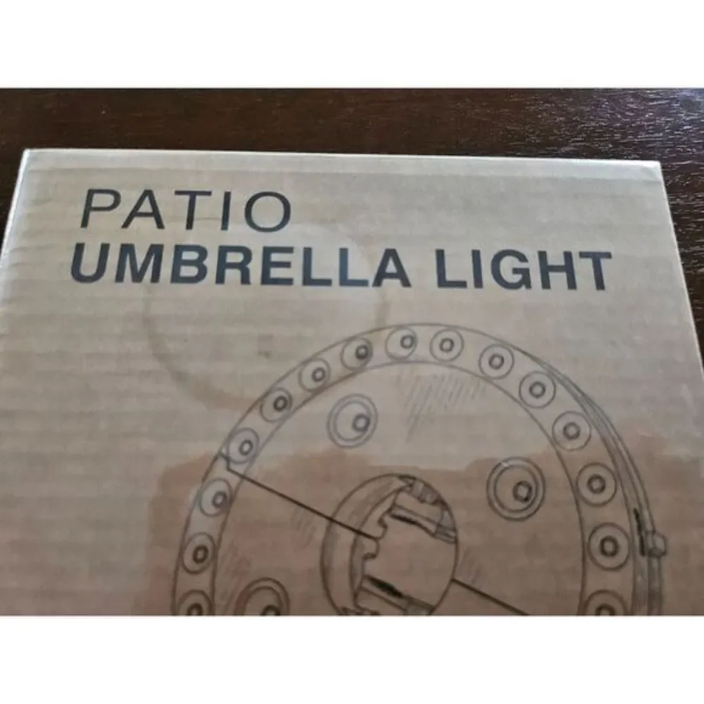 Patio Umbrella Light 3‎ Brightness Modes Cordless 28 LED Lights-4 x AA Battery
